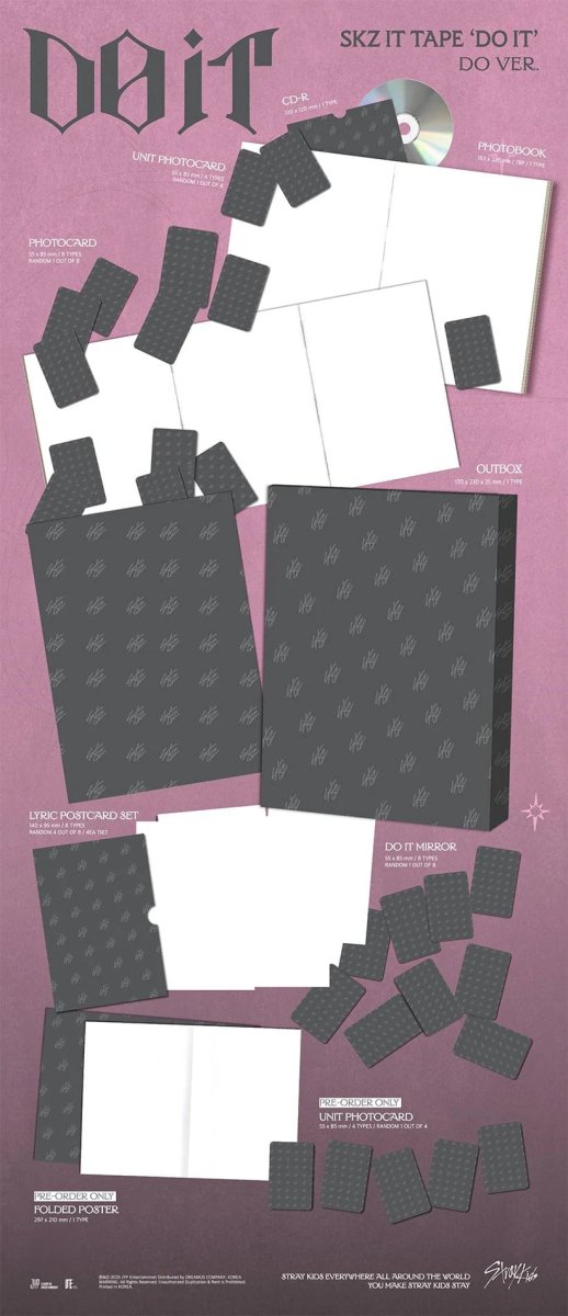 Album – (distintas POBs disponibles) Stray Kids - SKZ IT TAPE 'DO IT' (DO VER.) (Limited VER.) | JYP entertainment | K - Boo