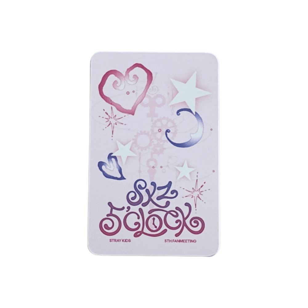 Photocard – Stray Kids 5th Fanmeeting SKZ’s 5’ O’Clock – Photocard Oficial POB (Pre - Order Benefit) | JYP entertainment | K - Boo
