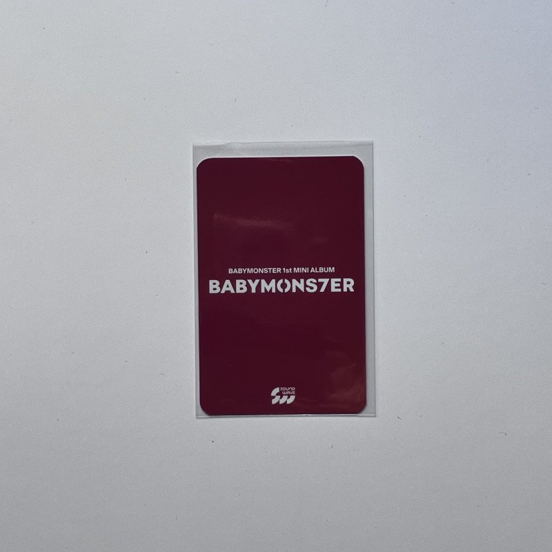 Official photocard LUCKY DRAW - BABYMONSTER - 1st MINI ALBUM [BABYMONS7ER] PHOTOBOOK VER.