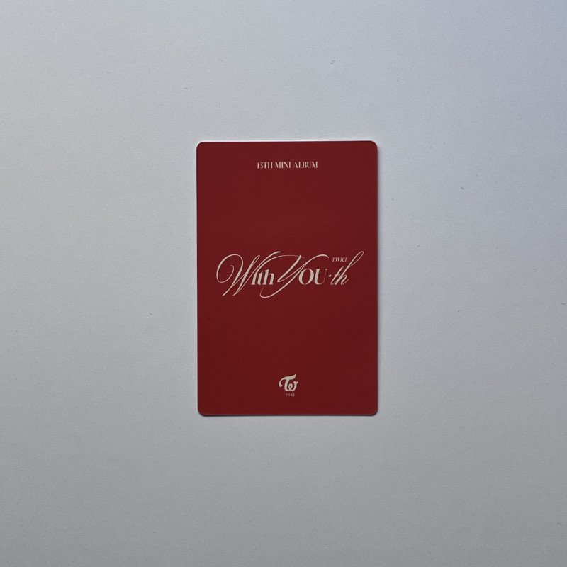 Official Photocard POB/preorder - TWICE - 13TH MINI ALBUM [With YOU-th] Blast ver