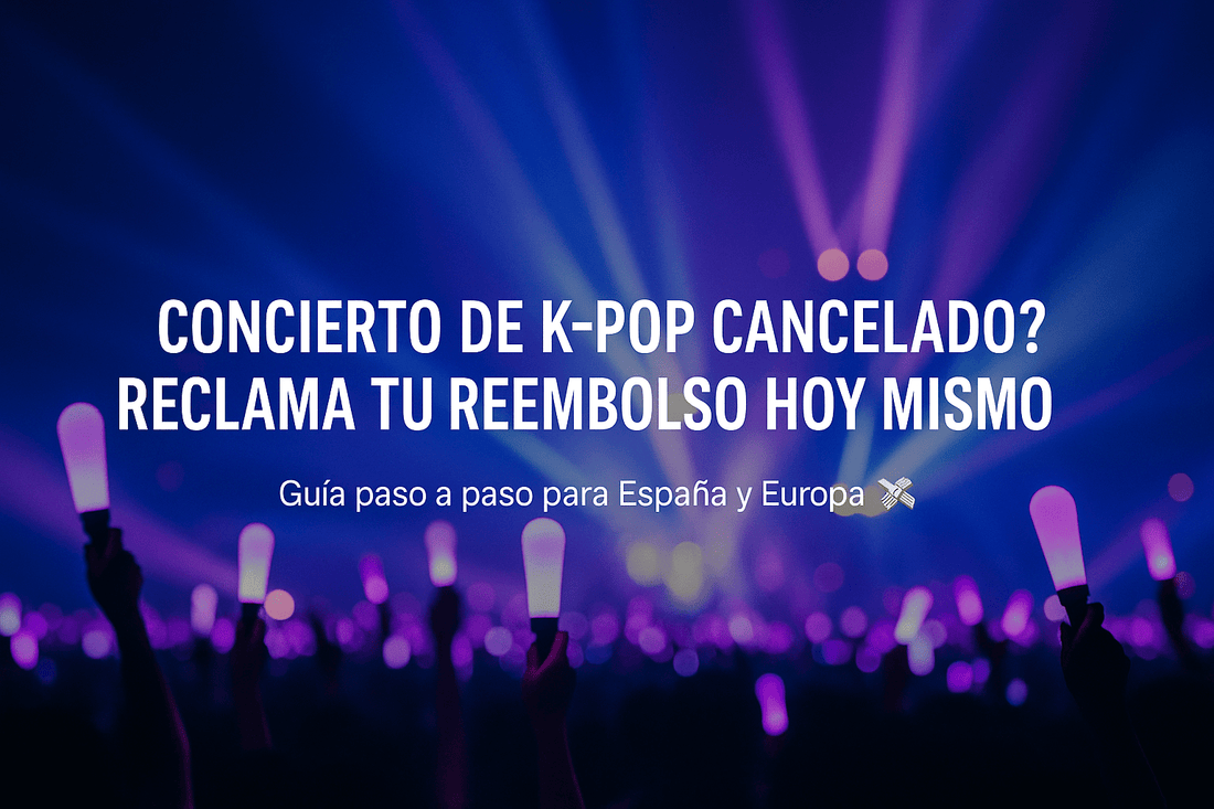 Cómo reclamar tu concierto de K-pop cancelado: guía práctica España y Europa 🎤✨ - K-Boo