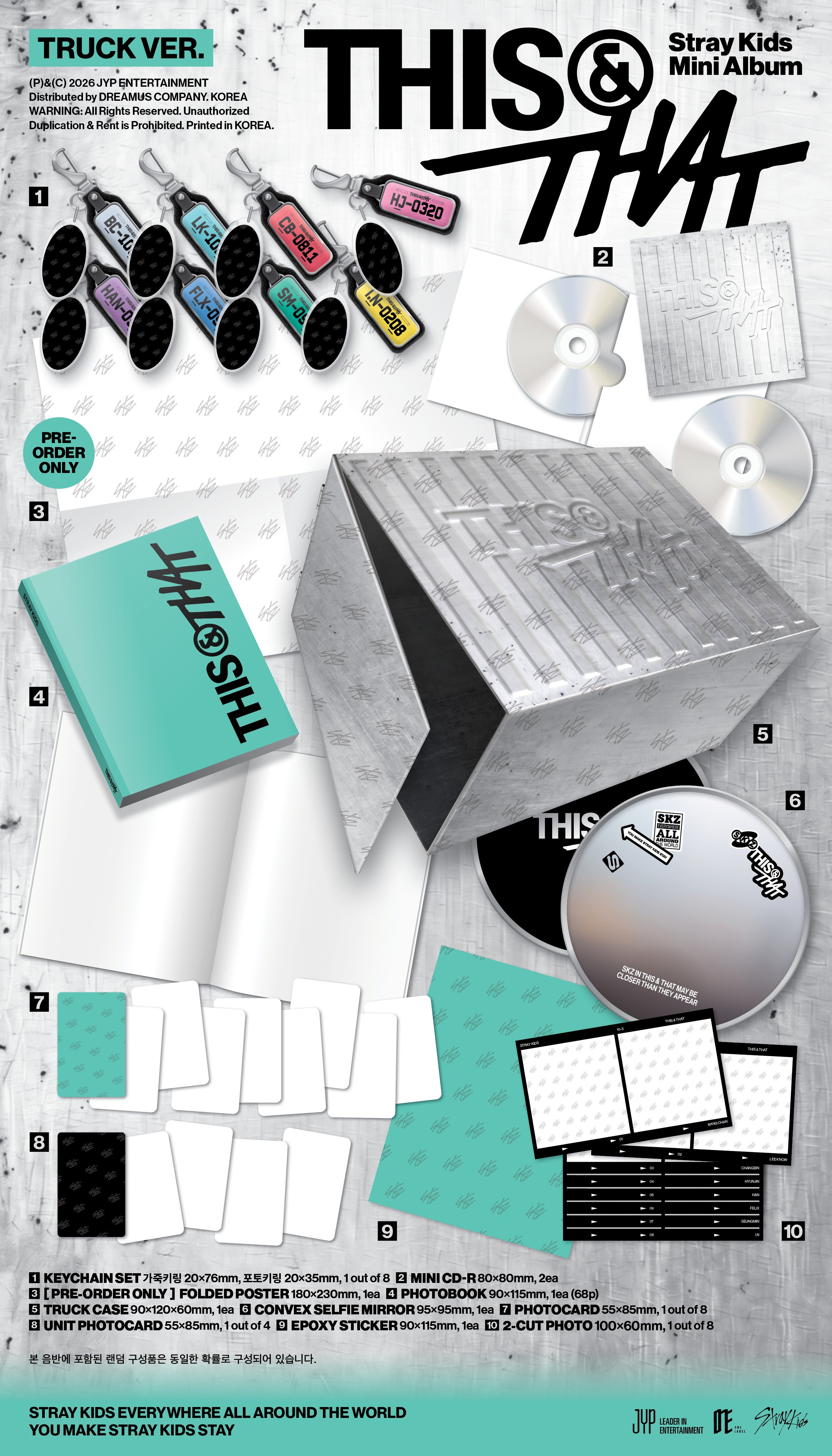 STRAY KIDS - 10th Mini Album 'THIS & THAT' (TRUCK Ver.) (Limited Edition)