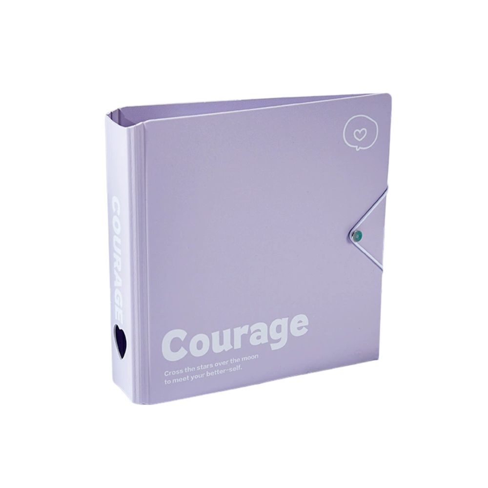 Álbum / binder A5 para Photocards Kpop COURAGE – 4 Compartimentos por Hoja