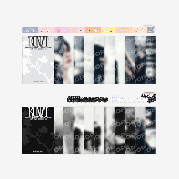 STRAY KIDS 2026 World Tour RUN IT Postcard Book Roll Sticker Set | K-BOO