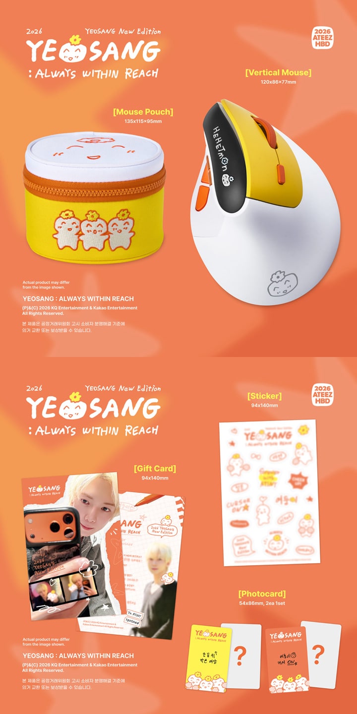 ATEEZ YEOSANG Always Within Reach 2026 Birthday MD contenido | K-BOO