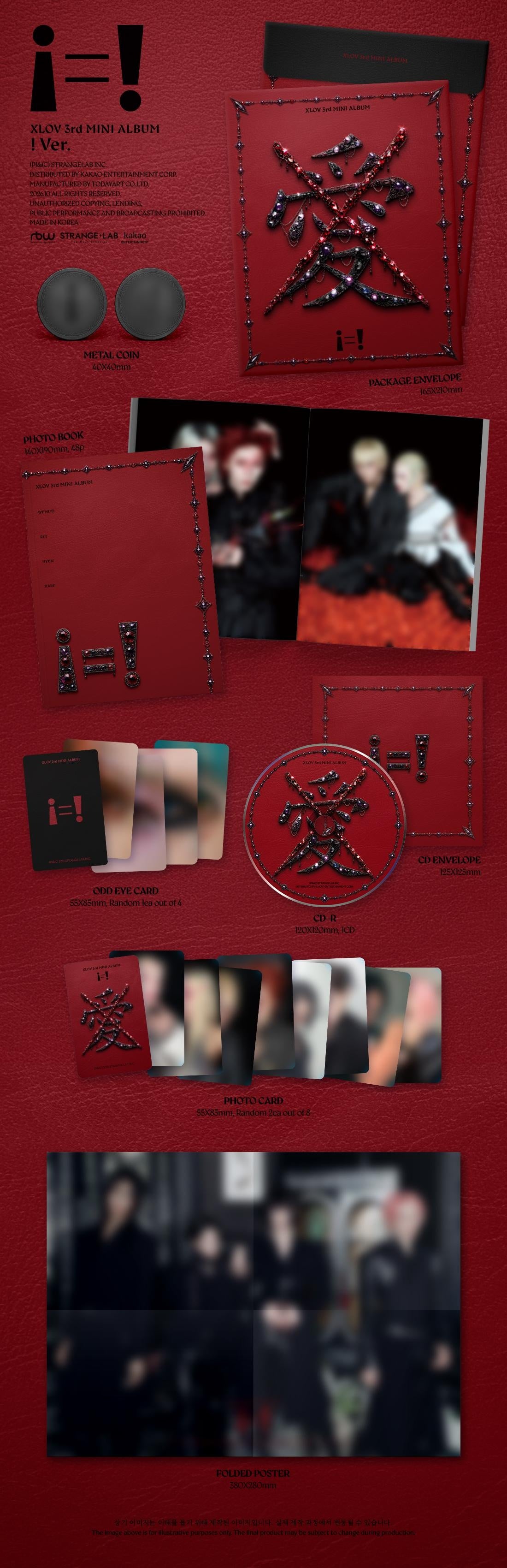 XLOV 3rd EP [I=!] contenido | K-BOO