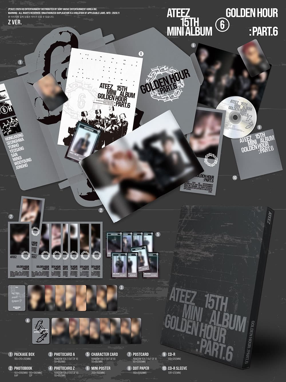 ATEEZ GOLDEN HOUR : Part.6 Z Ver. contenido | K-BOO