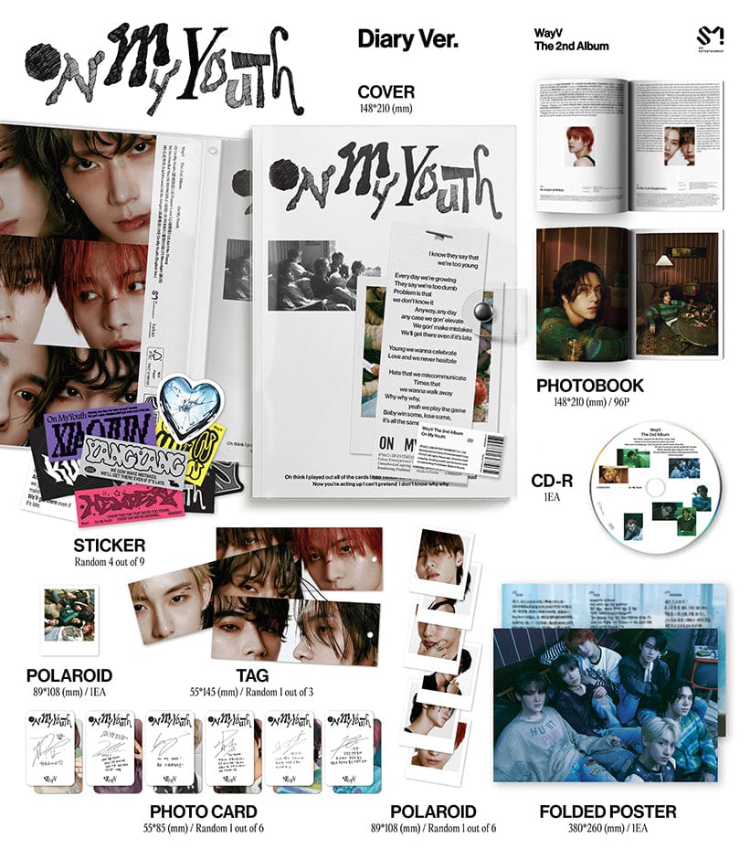 WayV - On My Youth 2nd Full Album (Diary Ver.) | K-BOO