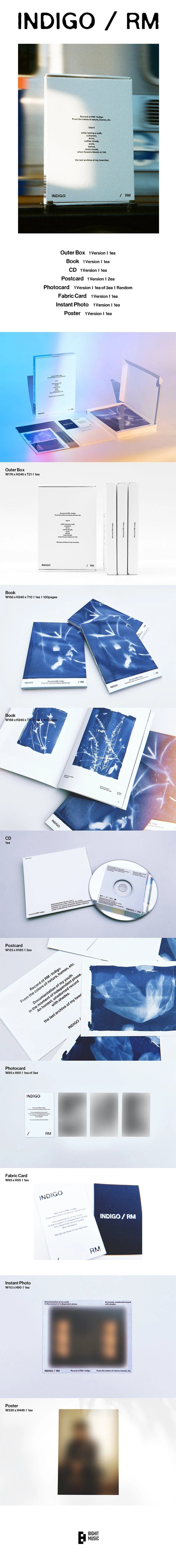 RM (BTS) - 1° album solista [Indigo] (Book Edition)
