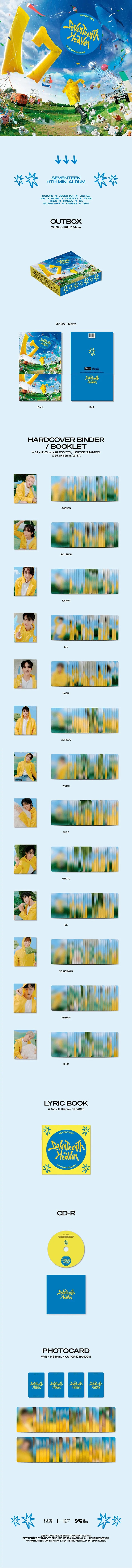 Seventeen - 11ème Mini album [SEVENTEENTH HEAVEN] (CARAT Ver.)