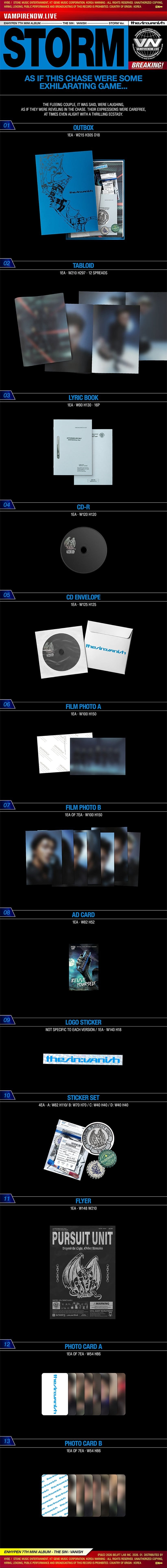 ENHYPEN - 7th Mini Album THE SIN : VANISH | K-BOO — K-Boo
