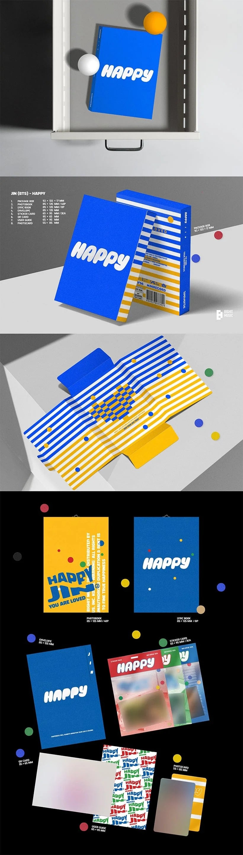 JIN (BTS) - Primo Album Solista [HAPPY] (Weverse Ver.)