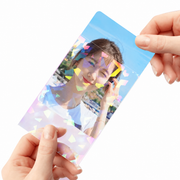 Sleeve Holográfico K-Pop 58x88mm - confeti geométrico Iridiscente