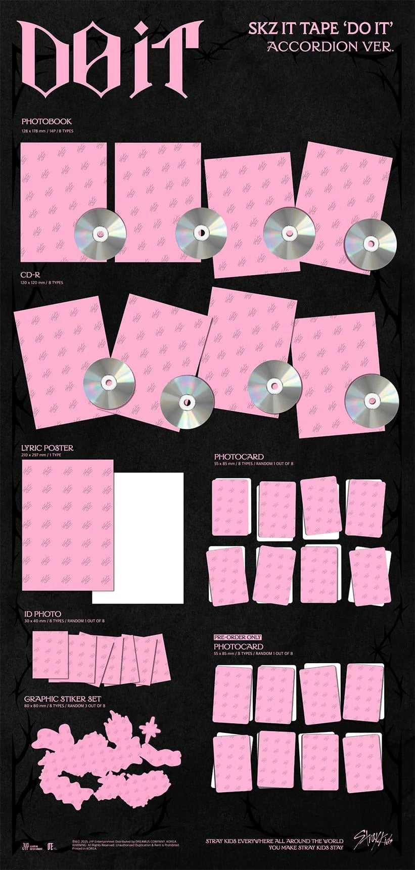 (distintas POBs disponibles) Stray Kids - SKZ IT TAPE 'DO IT' (ACCORDION VER.)