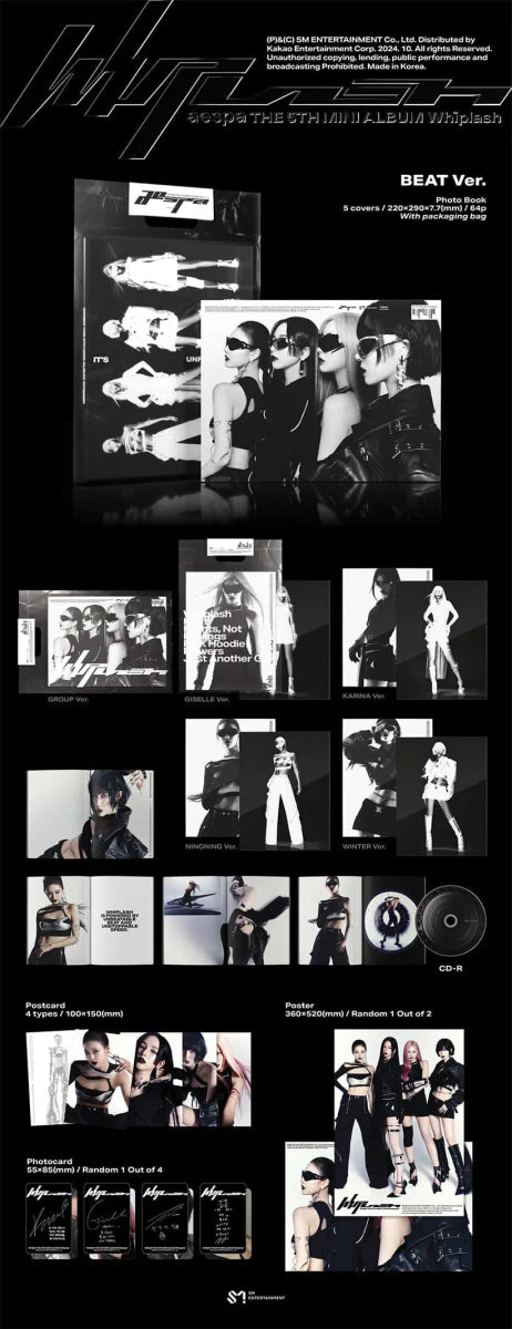 Album – aespa - 5th Mini Album [Whiplash] (BEAT Ver.) | SM entertainment | K - Boo
