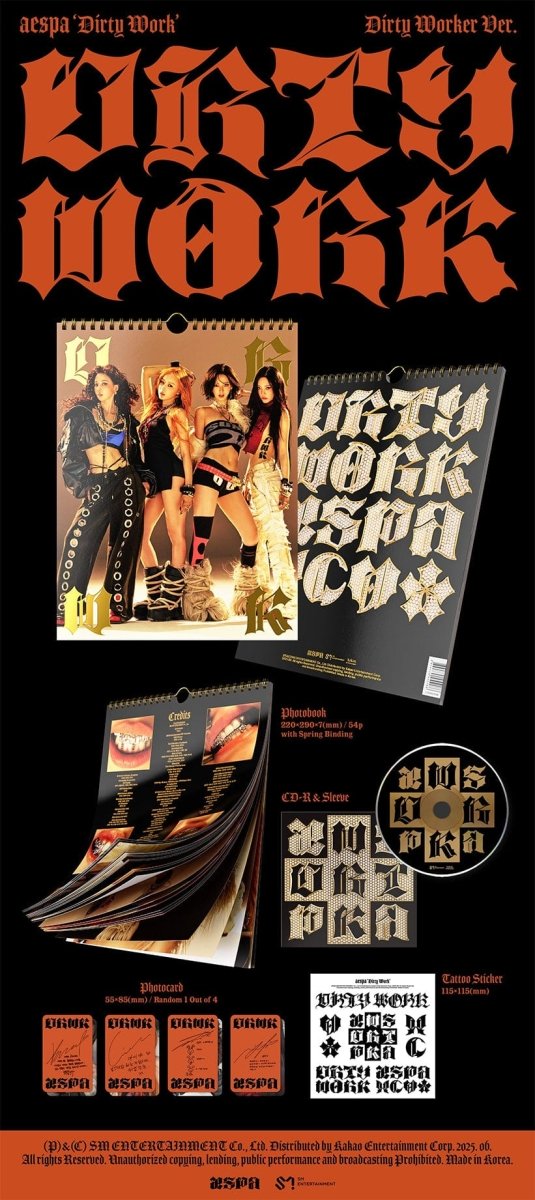 Album – aespa - Single Album [Dirty Work] (Dirty Worker Ver.) | SM entertainment | K - Boo