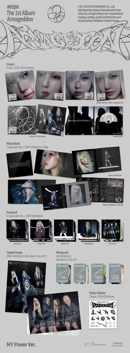 Album – aespa - The 1st Album [Armageddon] (MY Power Ver.) | SM entertainment | K - Boo