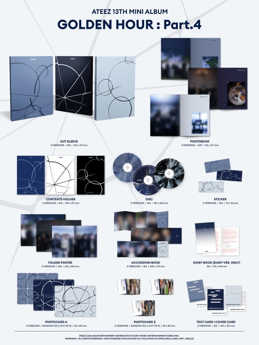 ATEEZ – GOLDEN HOUR: Part.4 (Standard Photobook) | K-BOO — K-Boo