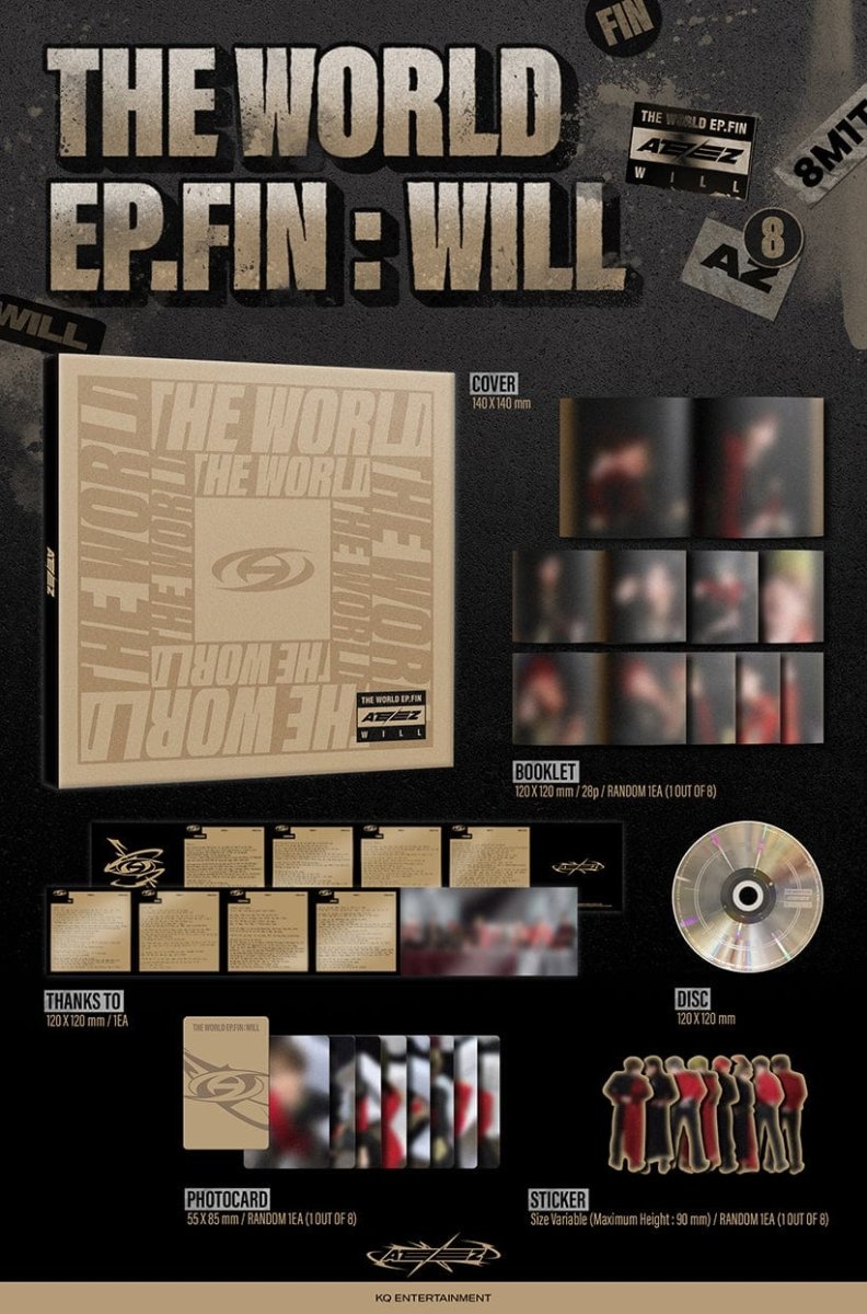 ATEEZ THE WORLD EP.FIN : WILL (Digipack Ver.) Album kpop — K-BOO