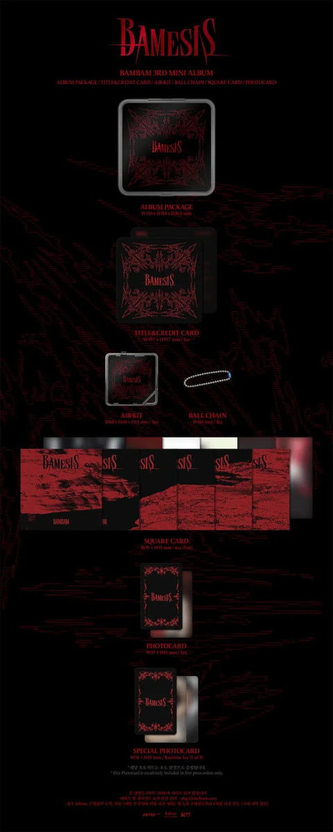 Album – BamBam - 3RD MINI ALBUM [BAMESIS] KiT ver. | ABYSS Company | K - Boo