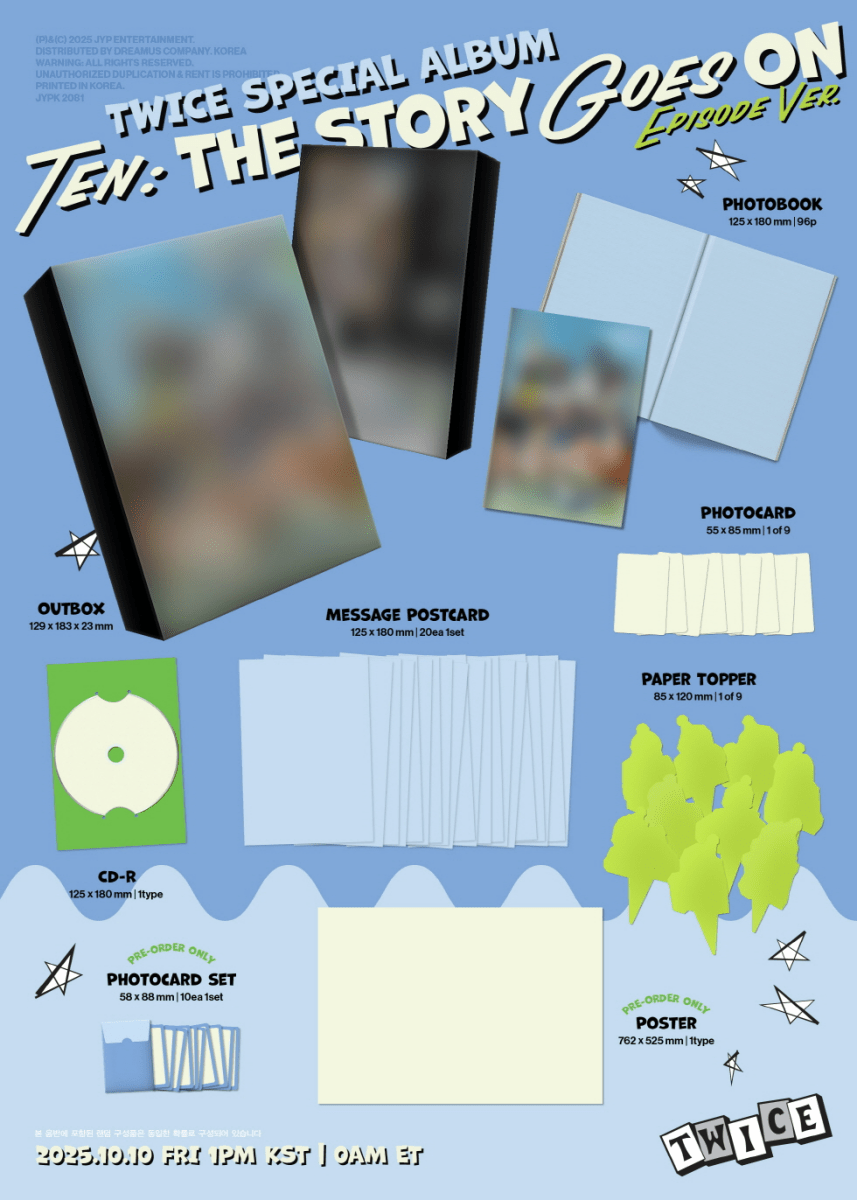 Album – (BDM POB) TWICE - SPECIAL ALBUM [TEN: The Story Goes On] (EPISODE Ver.) | JYP entertainment | K - Boo