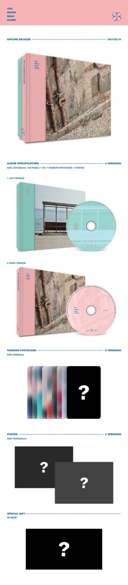 Album – BTS - 2nd Album Repackage [You Never Walk Alone] | Big hit | K - Boo
