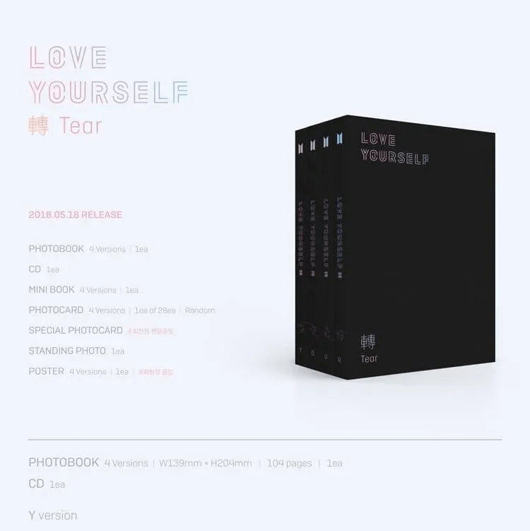 Album – BTS - 3RD ALBUM [LOVE YOURSELF 轉 'TEAR'] | Big hit | K - Boo