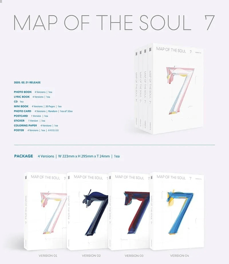 Album – BTS - 4th Album [Map of the soul : 7] | Big hit | K - Boo