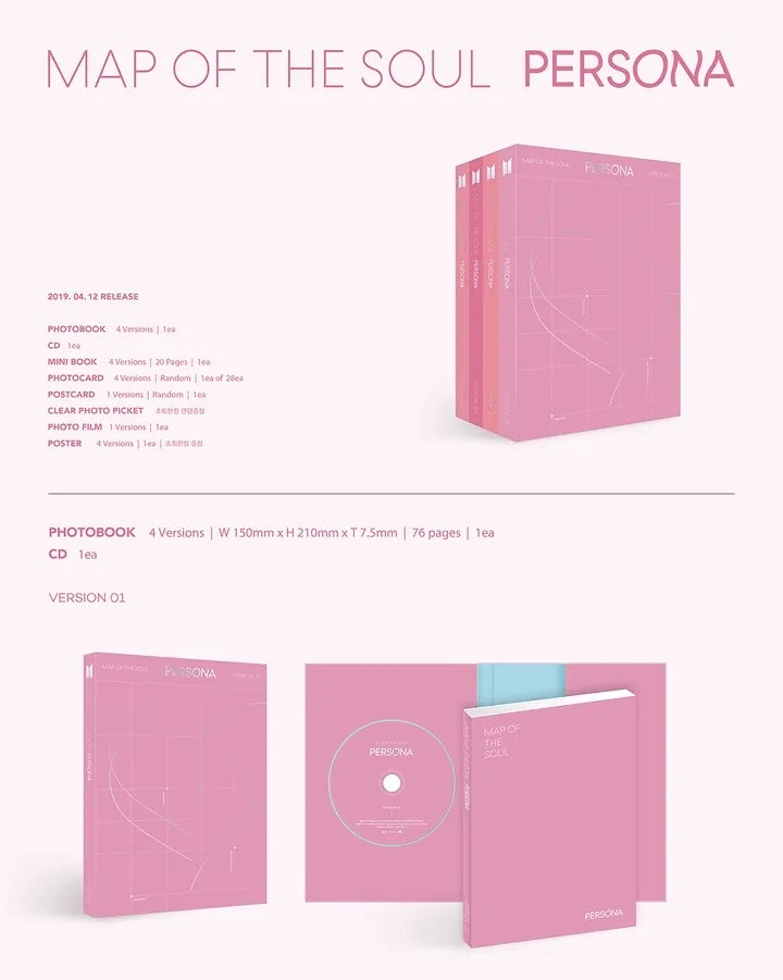 Album – BTS - 6th Mini Album [Map of the Soul: Persona] | Big hit | K - Boo
