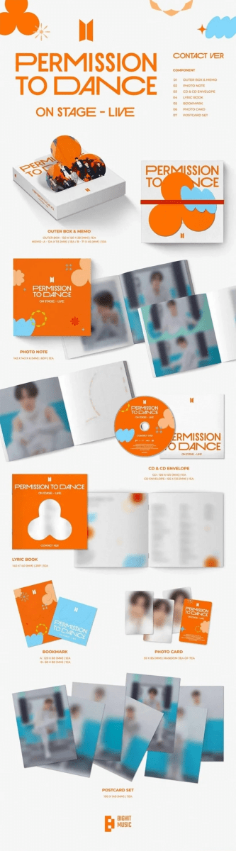 Album – BTS - PERMISSION TO DANCE ON STAGE - LIVE (Set) + PERMISSION TO DANCE - SEOUL (DIGITAL CODE) | Big hit | K - Boo