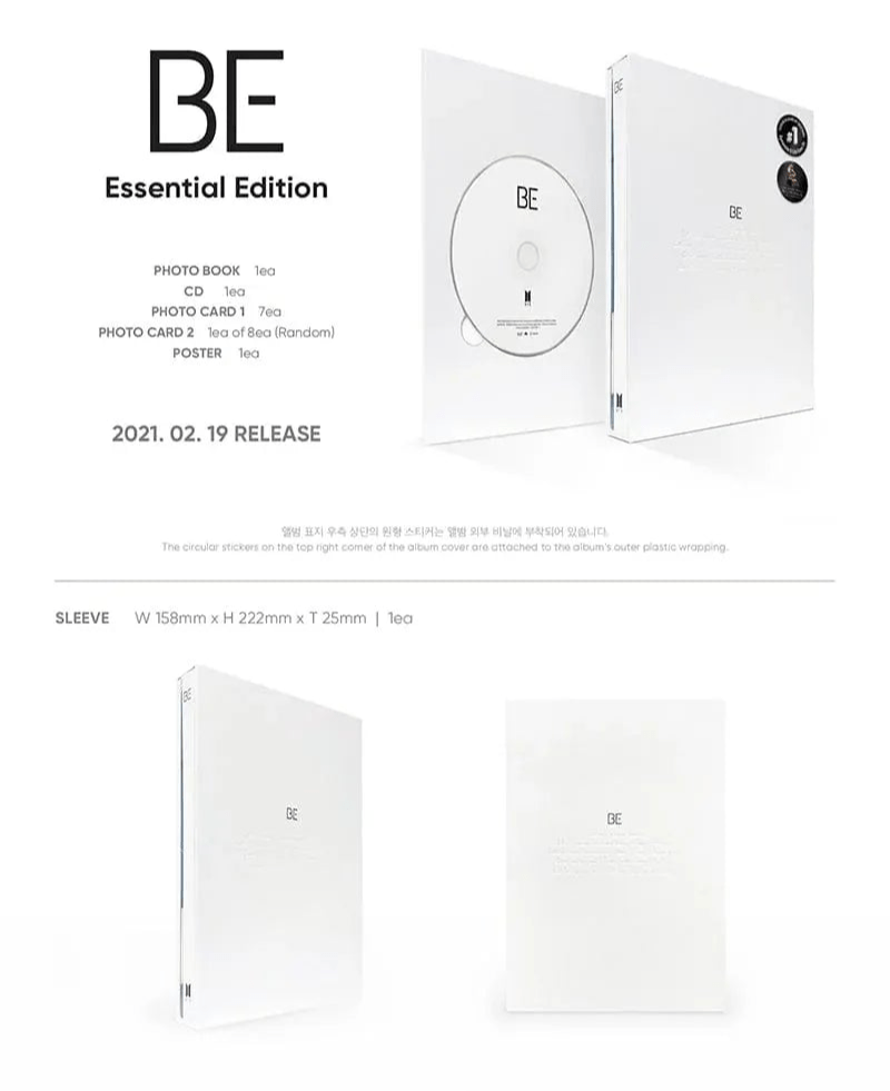 Album – BTS - Special album [BE] (Essential edition) | Big hit | K - Boo