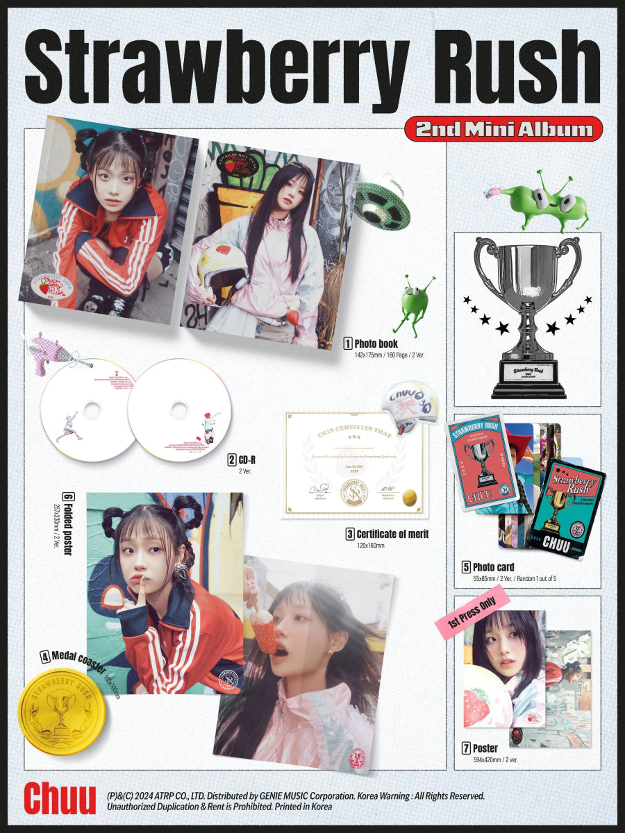 Album – CHUU - 2nd mini album [STRAWBERRY RUSH] | ATRP | K - Boo