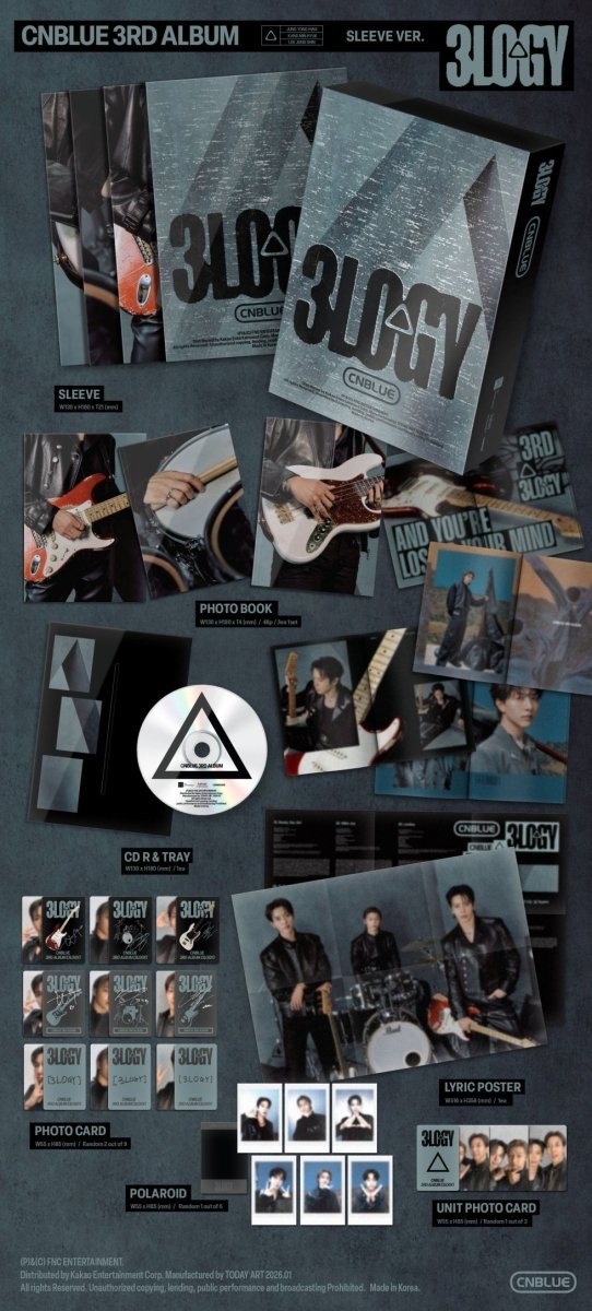 CNBLUE - 3rd Album 3LOGY (SLEEVE Ver.) kpop — K-BOO
