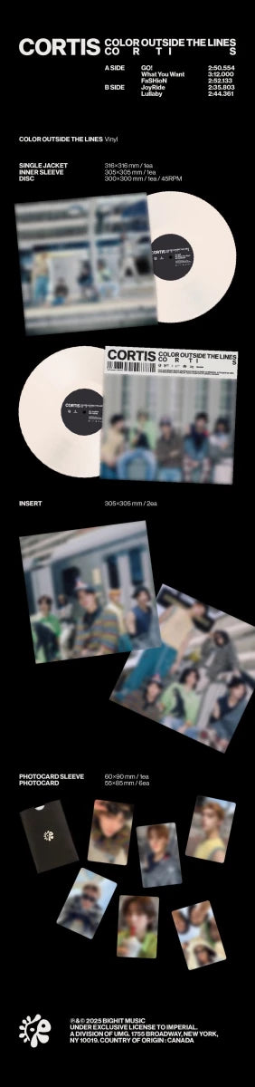 Album – CORTIS - The 1st EP [COLOR OUTSIDE THE LINES] (Vinyl) | HYBE Co., Ltd. | K - Boo