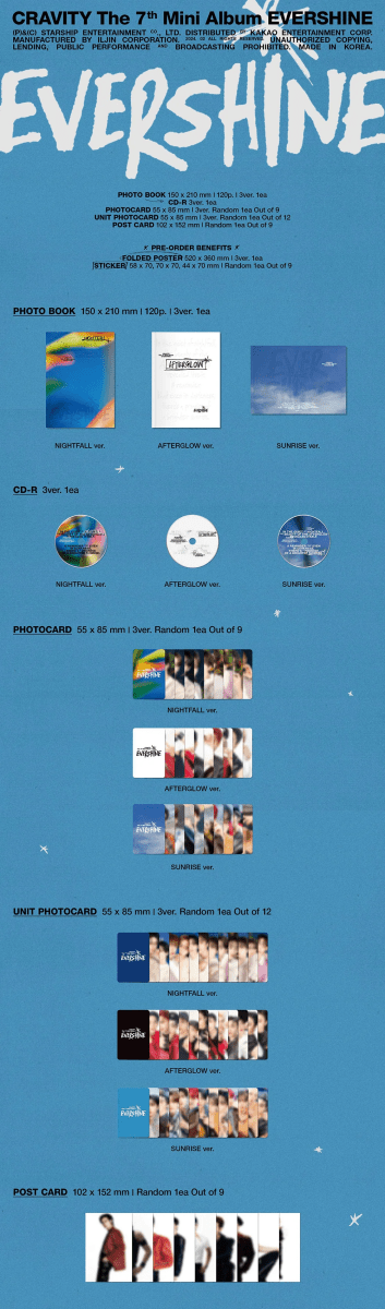 Album – CRAVITY – 7th Mini Album [EVERSHINE] | Starship | K - Boo