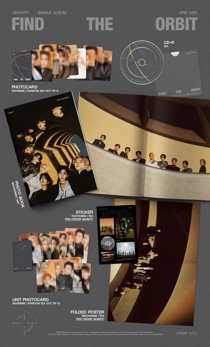 Album – CRAVITY - CRAVITY Single Album [FIND THE ORBIT] | Starship | K - Boo