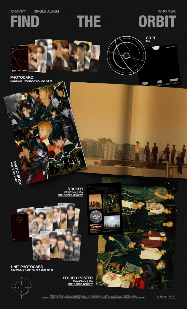 Album – CRAVITY - CRAVITY Single Album [FIND THE ORBIT] | Starship | K - Boo