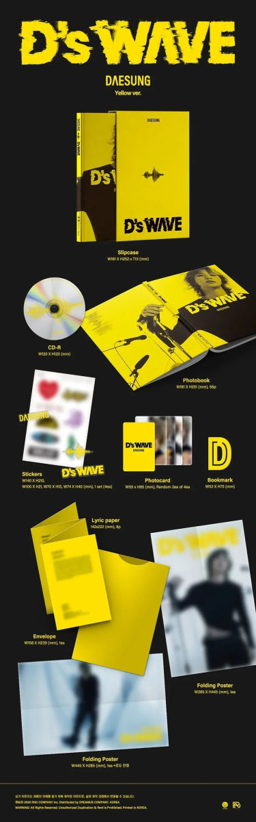 DAESUNG - 1st mini album [D's WAVE] (Yellow Version)