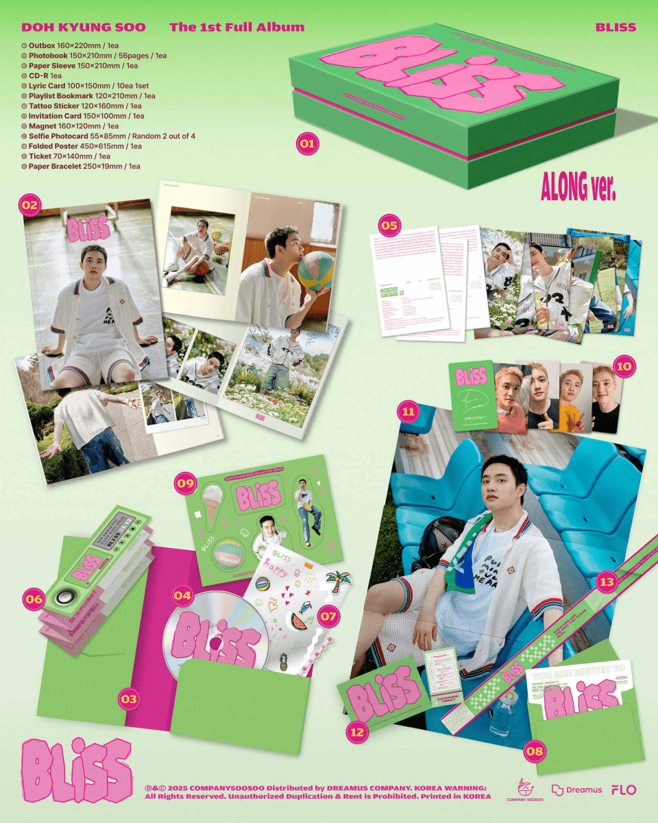 Album – DOH KYUNG SOO / D.O (EXO) - The 1st Full Album [BLISS] | SM entertainment | K - Boo