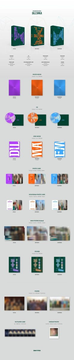 Album – ENHYPEN - 1st Album [DIMENSION : DILEMMA] | Belift lab | K - Boo