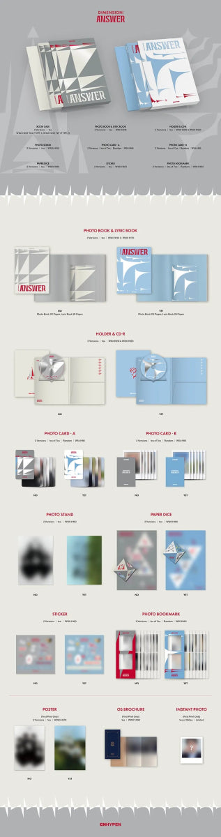 Album – ENHYPEN - 1st Album repackage [DIMENSION : ANSWER] | Belift lab | K - Boo