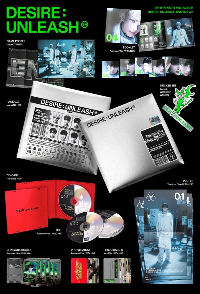 ENHYPEN 6th mini album DESIRE : UNLEASH (ENGENE ver.) kpop — K-BOO