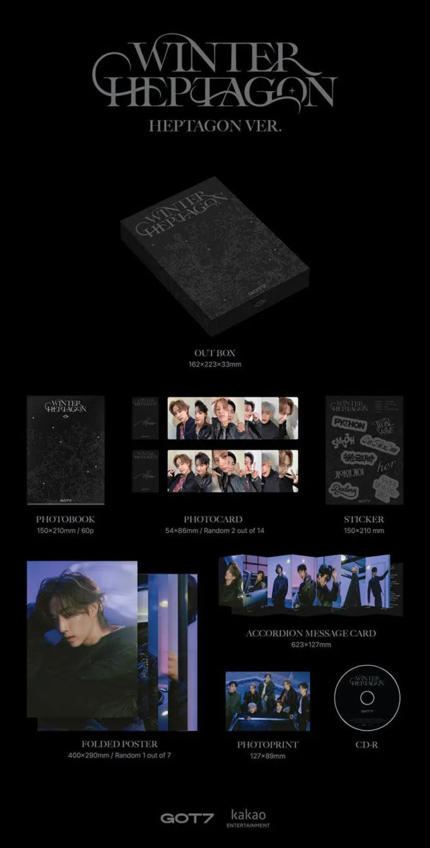 Album – GOT7 - mini album [WINTER HEPTAGON] | Kakao Entertainment | K - Boo
