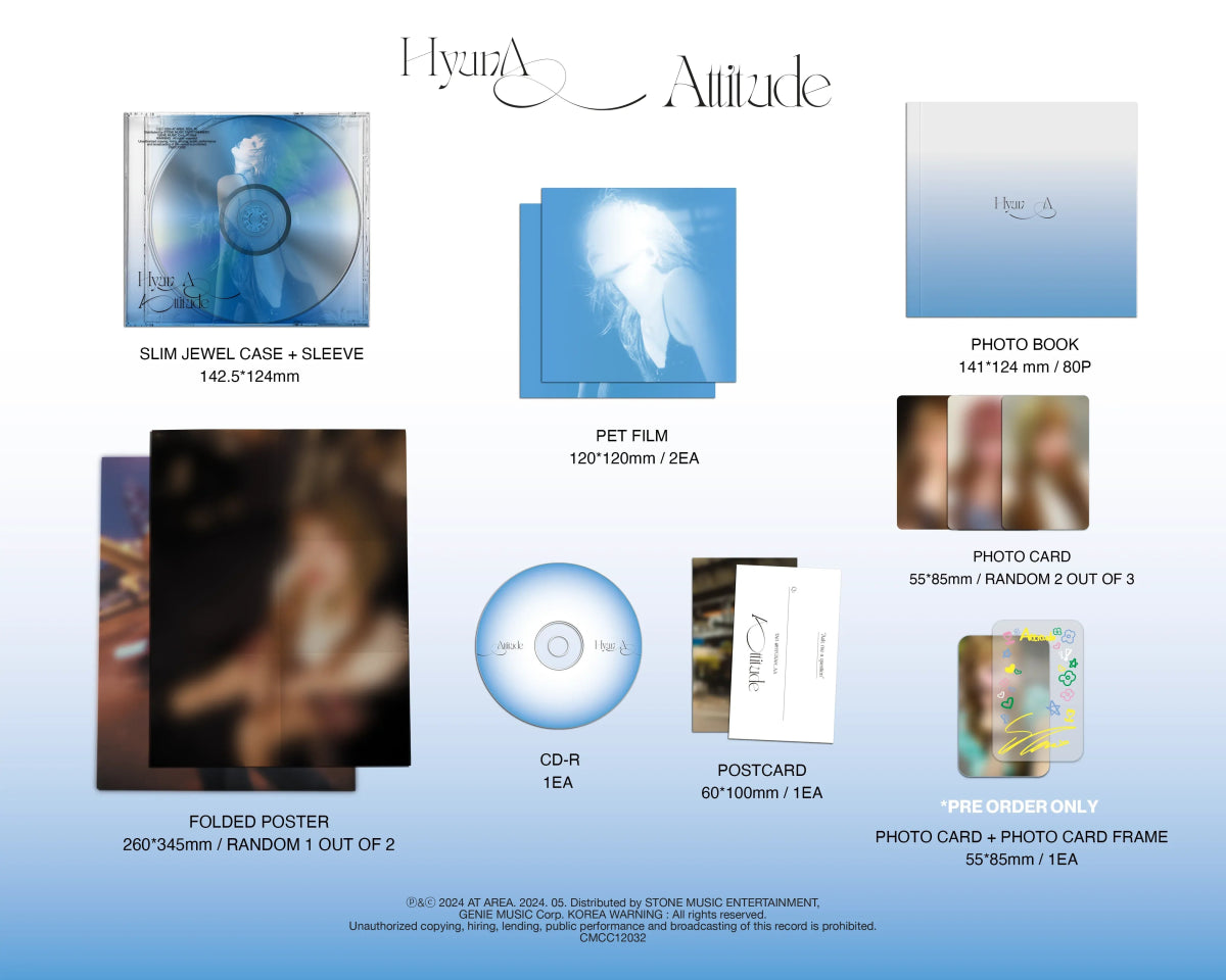 Album – HyunA - EP Album [Attitude] | AT AREA | K - Boo