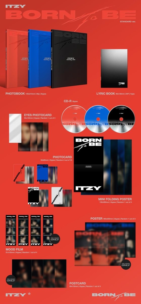 Album – ITZY - 8TH MINI ALBUM [BORN TO BE] (STANDARD Ver.) | JYP entertainment | K - Boo