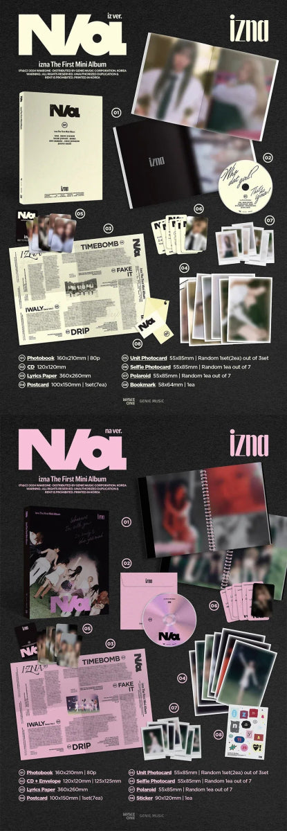 Album – izna - 1st mini album [N/a] | Wakeone | K - Boo