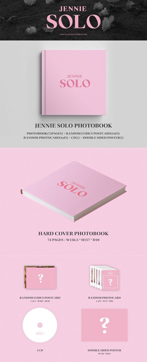 Album – Jennie (Blackpink) - Solo photobook | YG entretainment | K - Boo