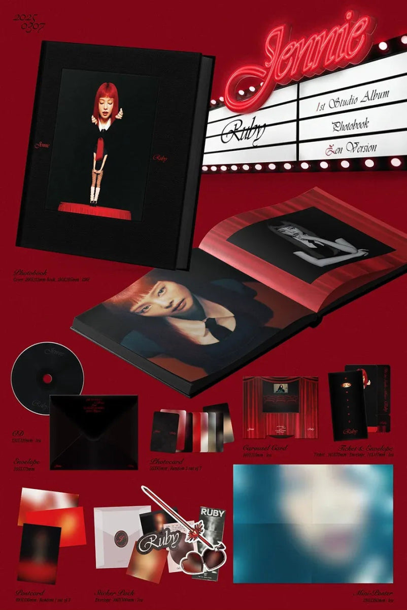 Jennie (Blackpink) - The 1st Studio Album [Ruby] (Photobook – Zen Version)