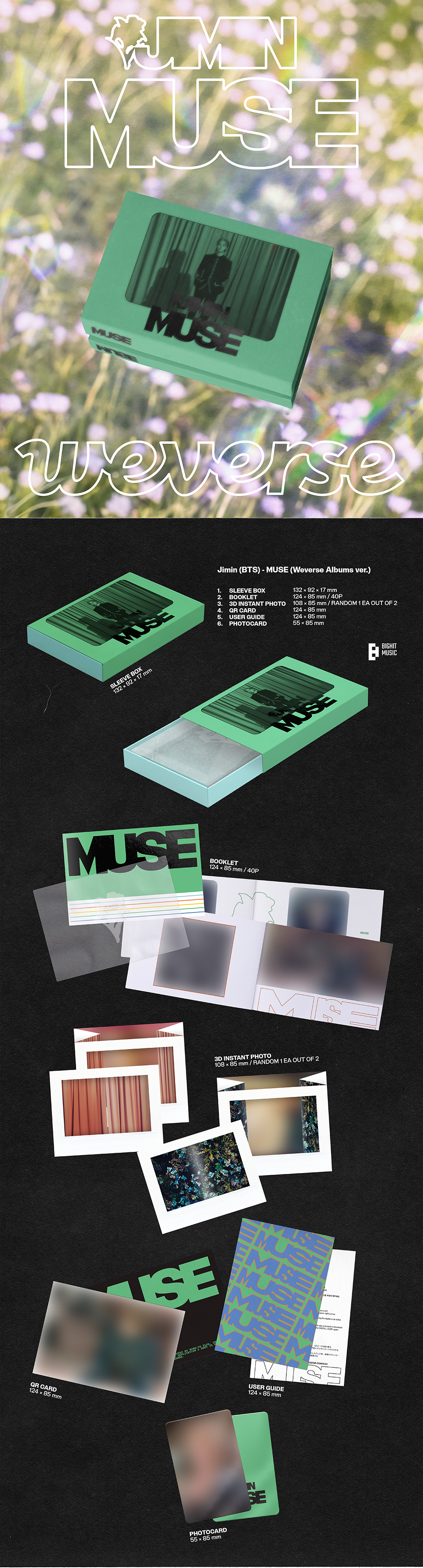 Jimin (BTS) - Secondo Album Solista [MUSE] (Weverse Ver.)