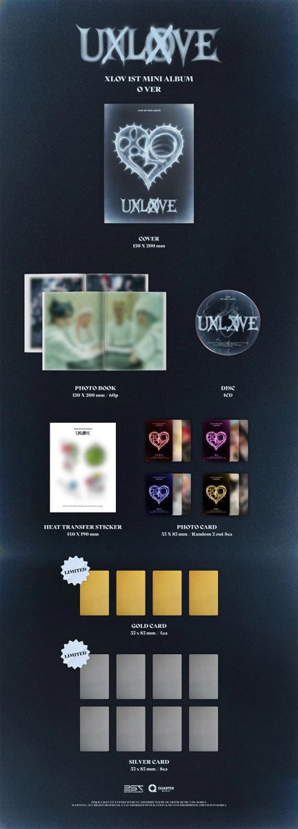 Album – (Jump up POB) XLOV – 1st Mini Album UXLXVE (O ver. / N ver.) | 257 Entertainment | K - Boo
